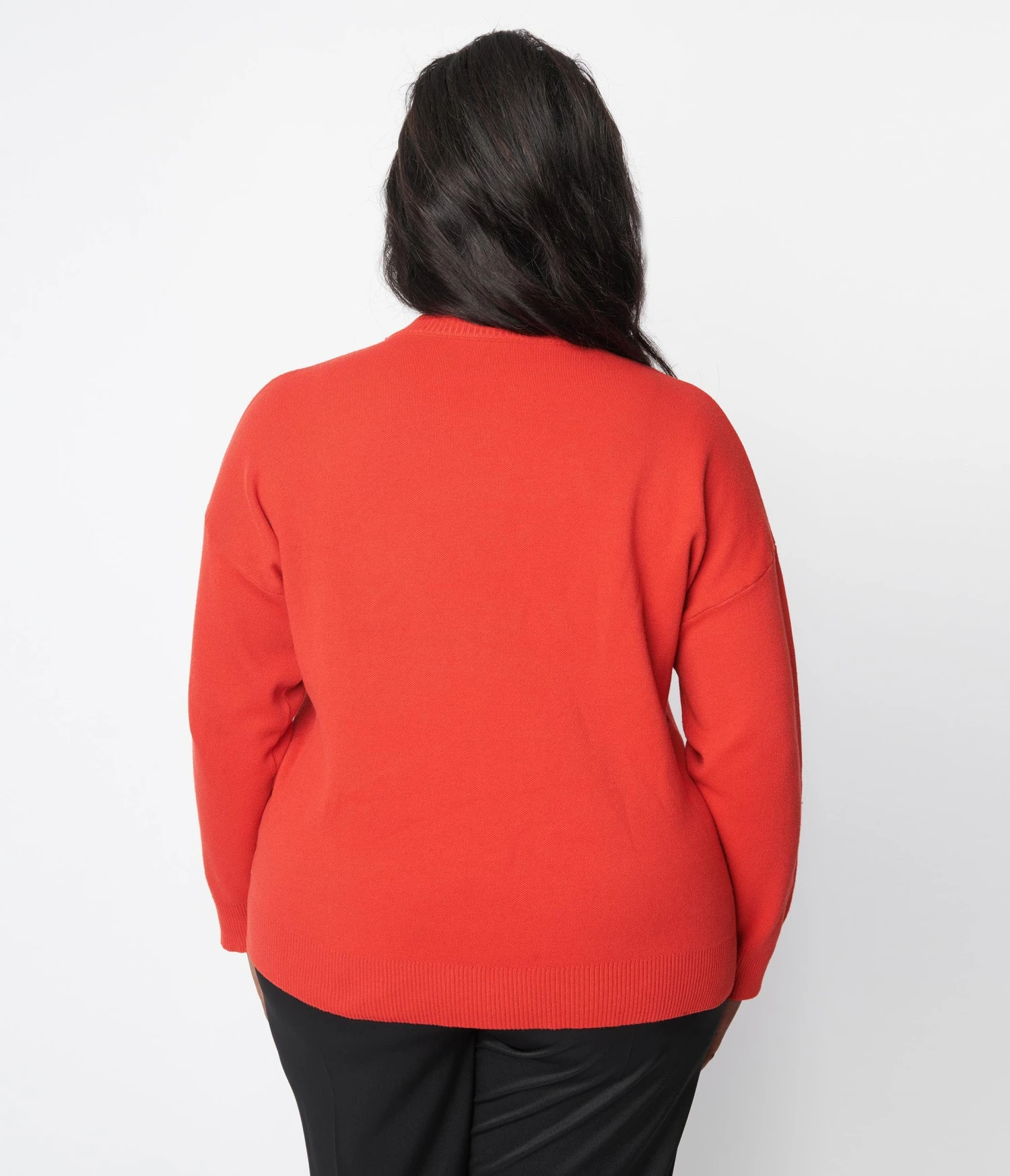 Unique Vintage Plus Size Red & Flock Of Sheep Sweater - Image 3