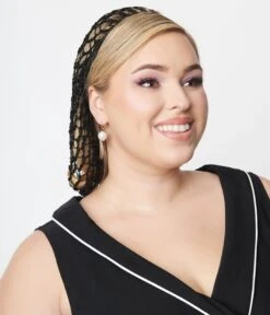 Black Crochet Hair Snood