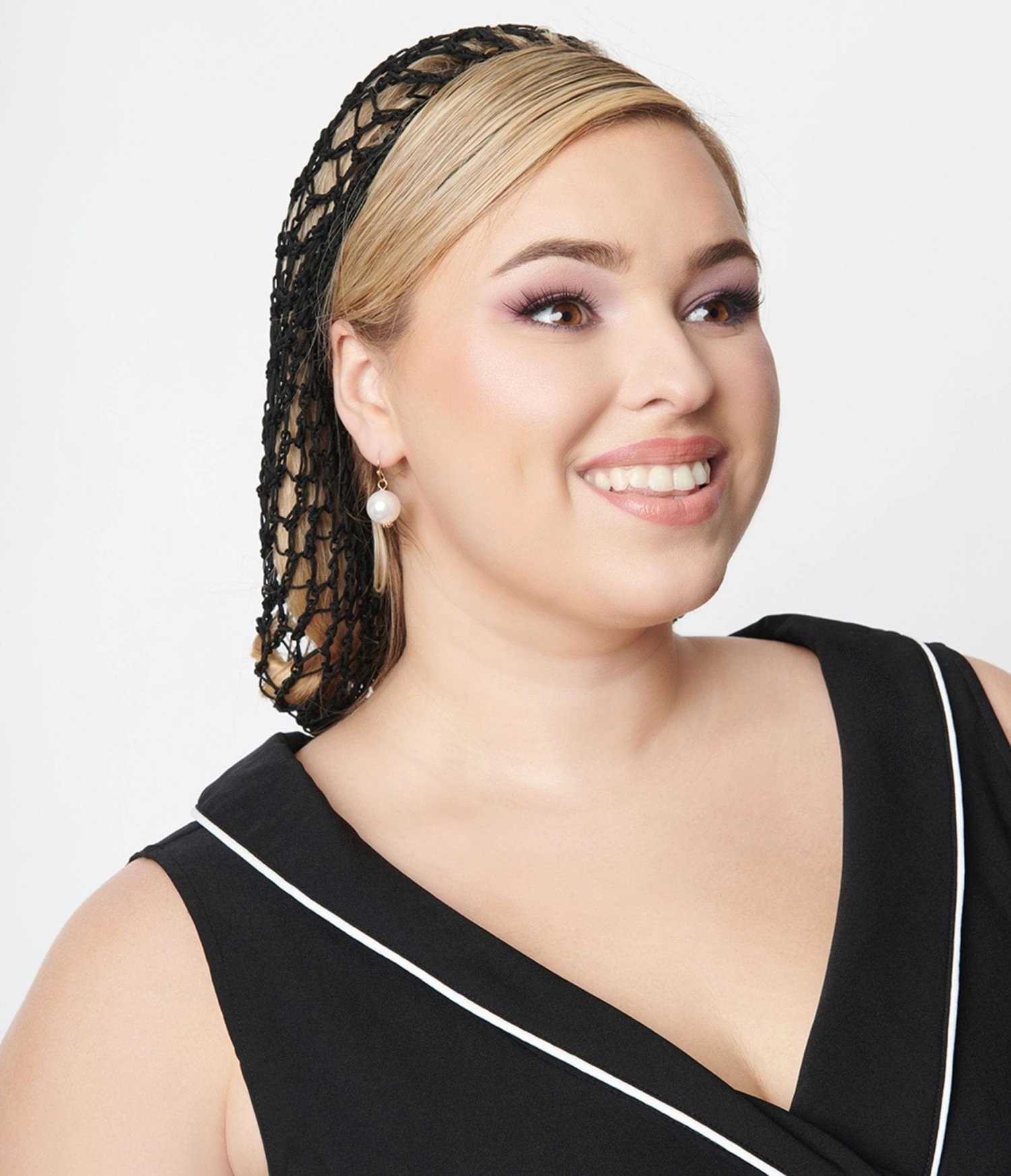 Black Crochet Hair Snood