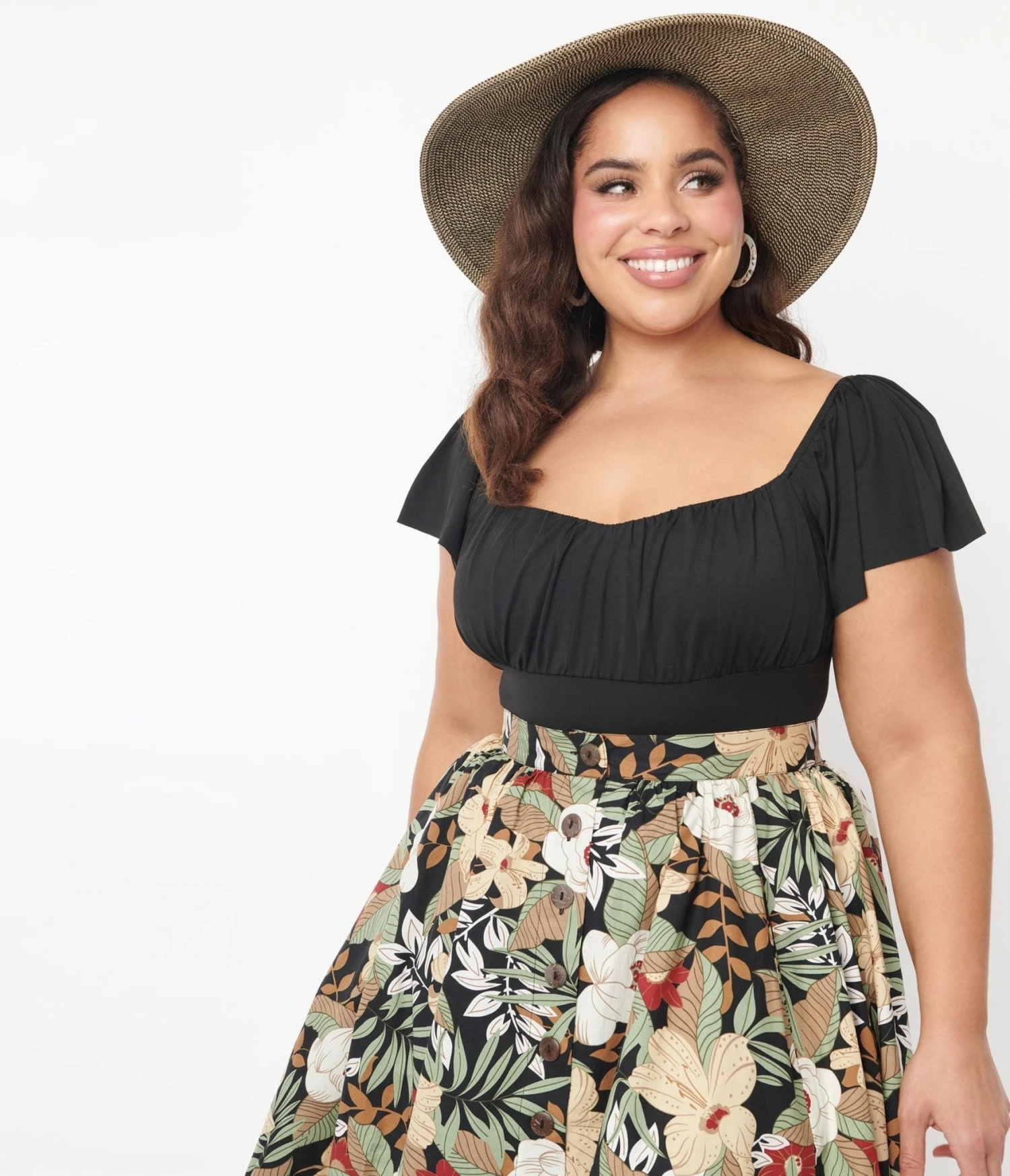 Black Flutter Sleeve Heartbreaker Top - Image 3