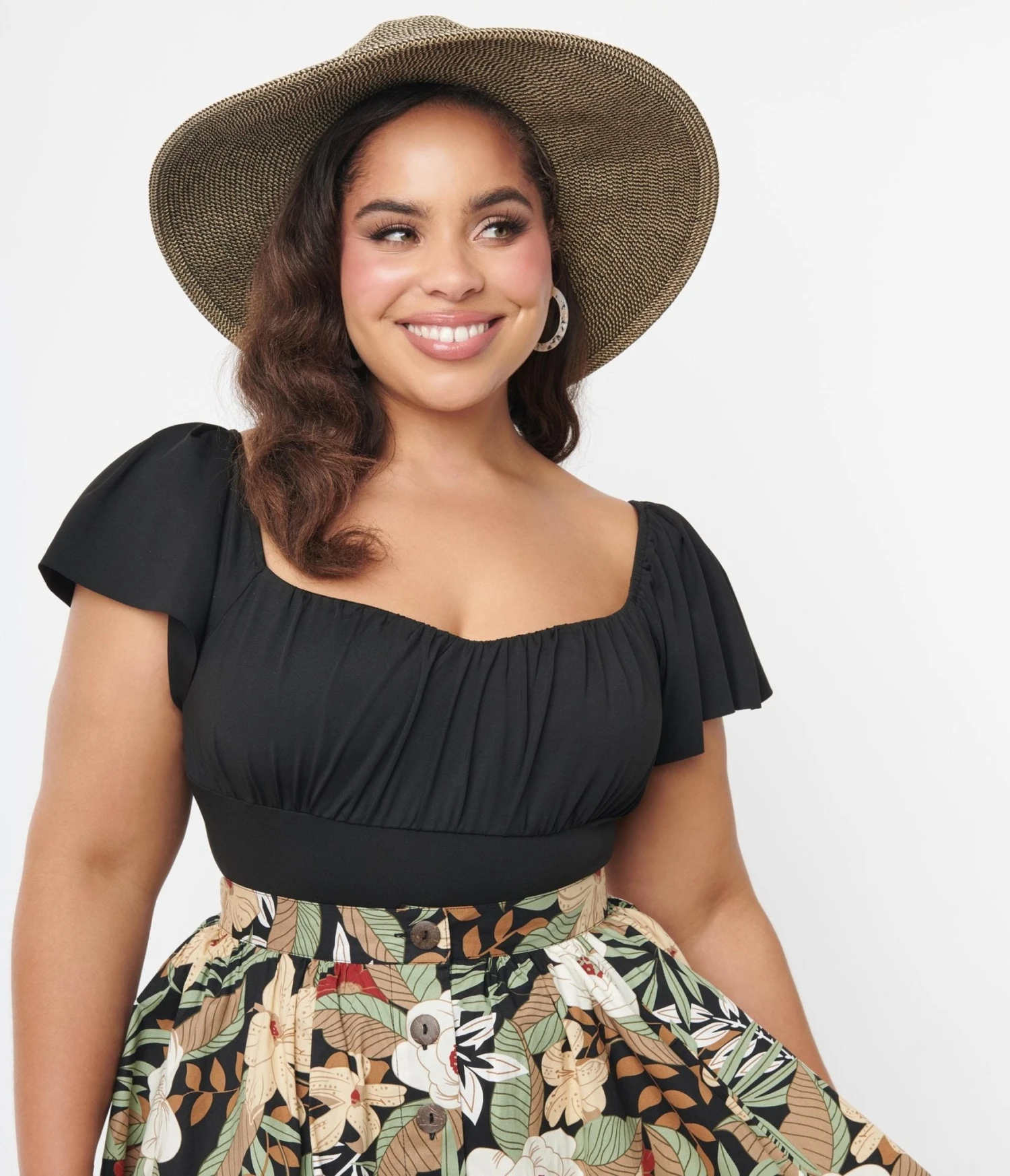 Black Flutter Sleeve Heartbreaker Top - Image 4