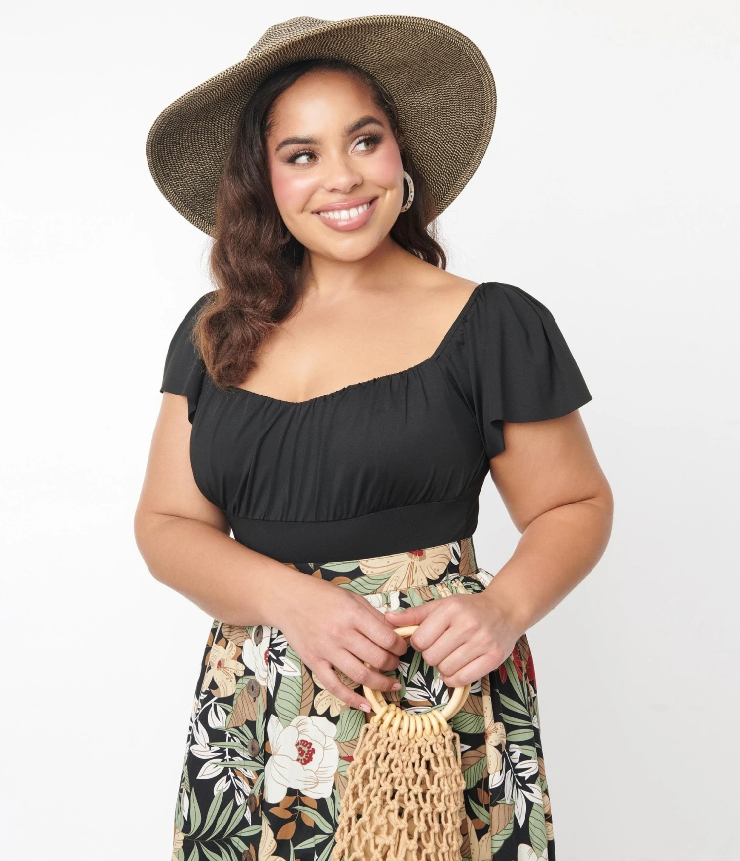 Black Flutter Sleeve Heartbreaker Top