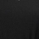 Black & Lace Trim Ribbed Knit Top - Image 6