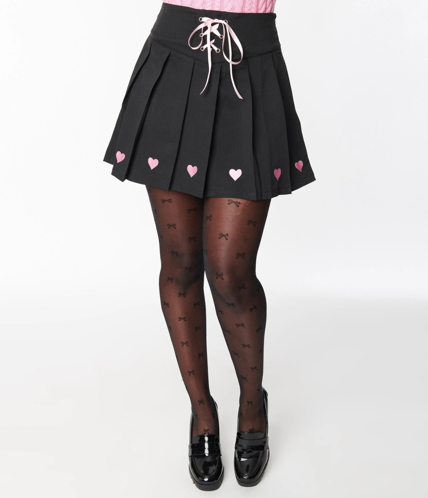Black & Pink Hanako Skirt - Image 2
