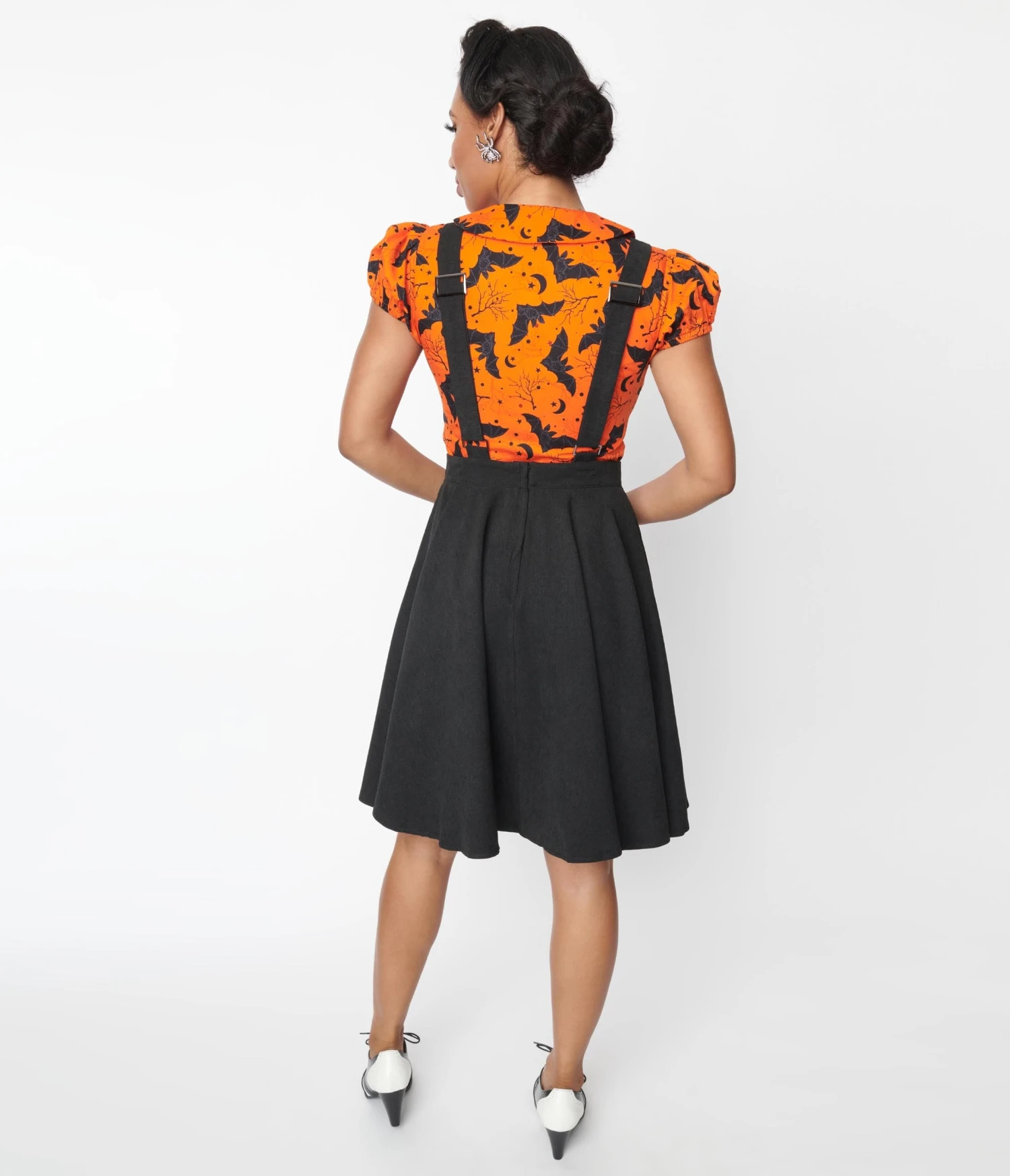 Black Pumpkin Spice Pinafore Skirt - Image 3