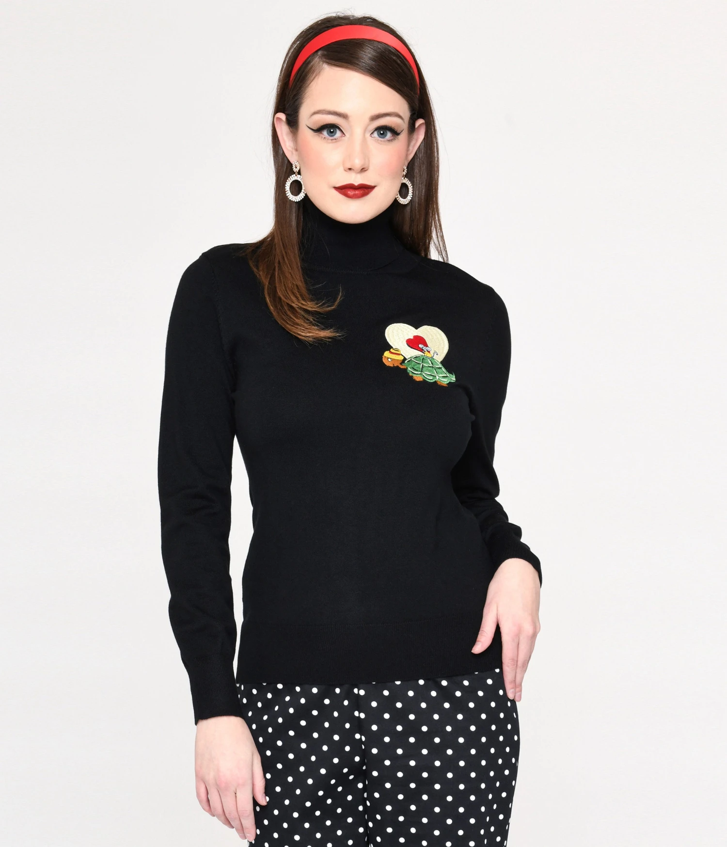 Black Slowpoke Turtleneck Sweater - Image 2