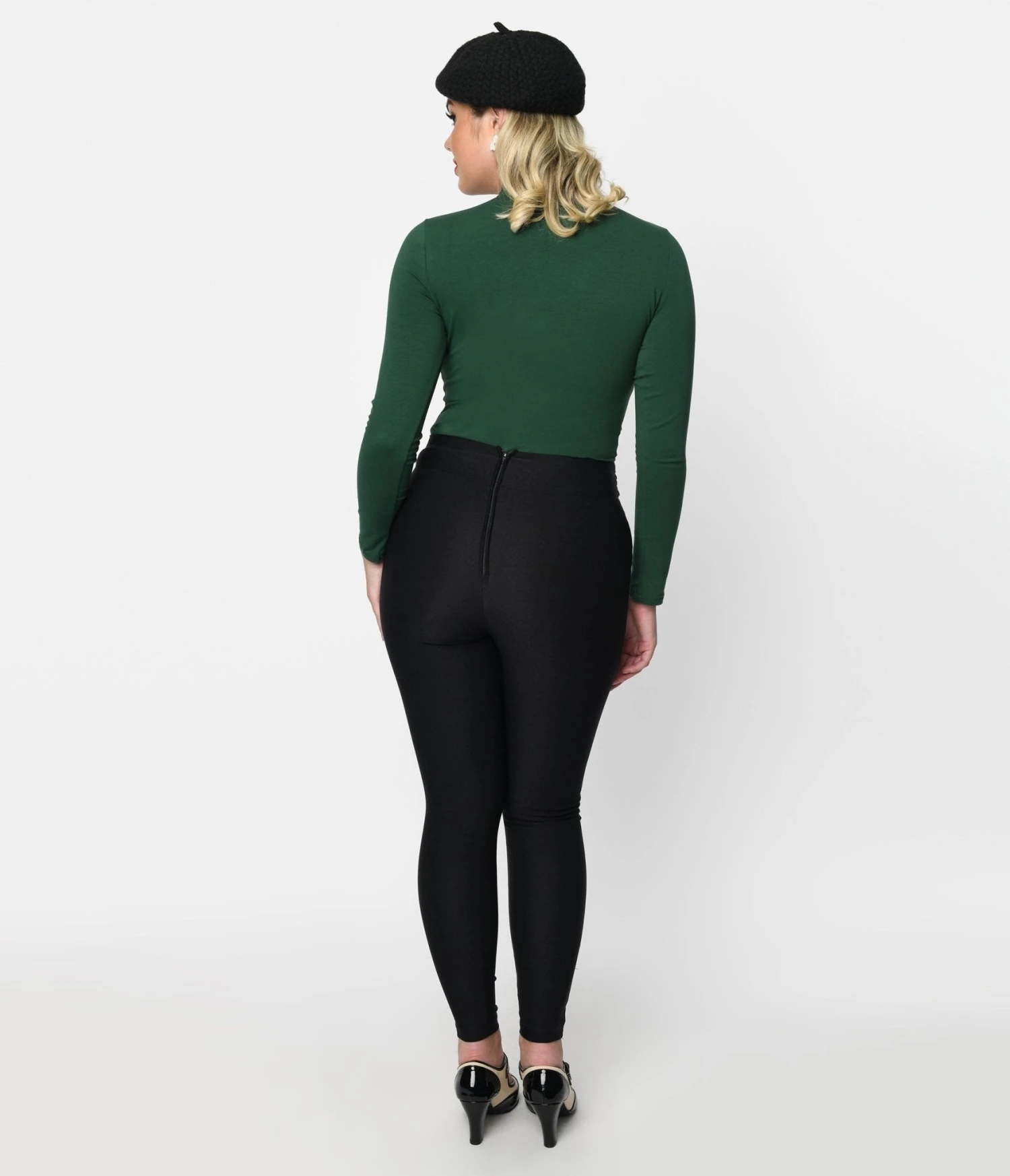 Black Tie Waist Cigarette Pants - Image 3