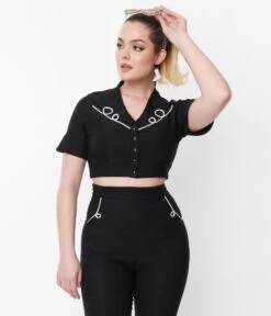 Black & White Cantarito Top