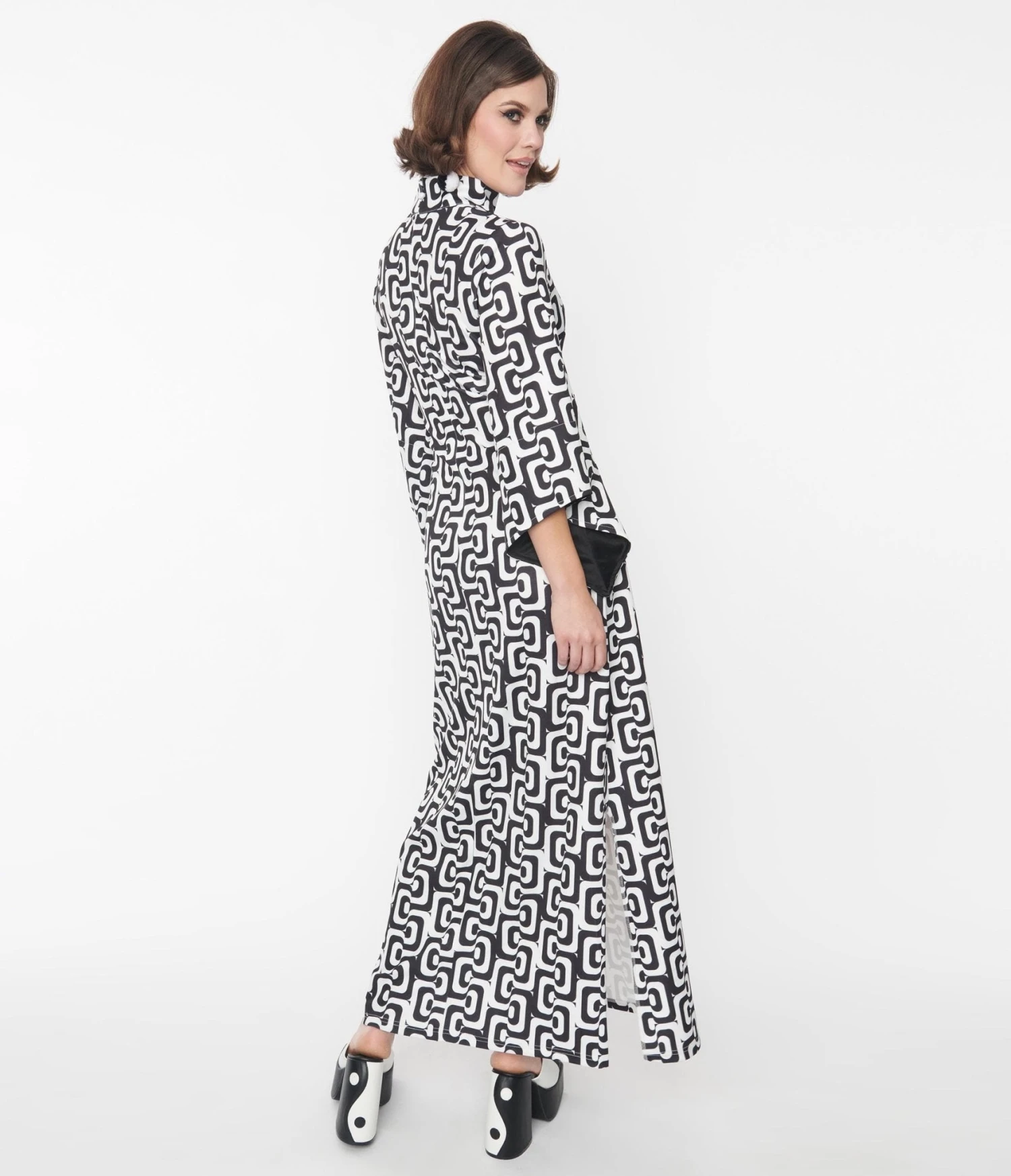 Black & White Mod About You Maxi Dress - Image 3