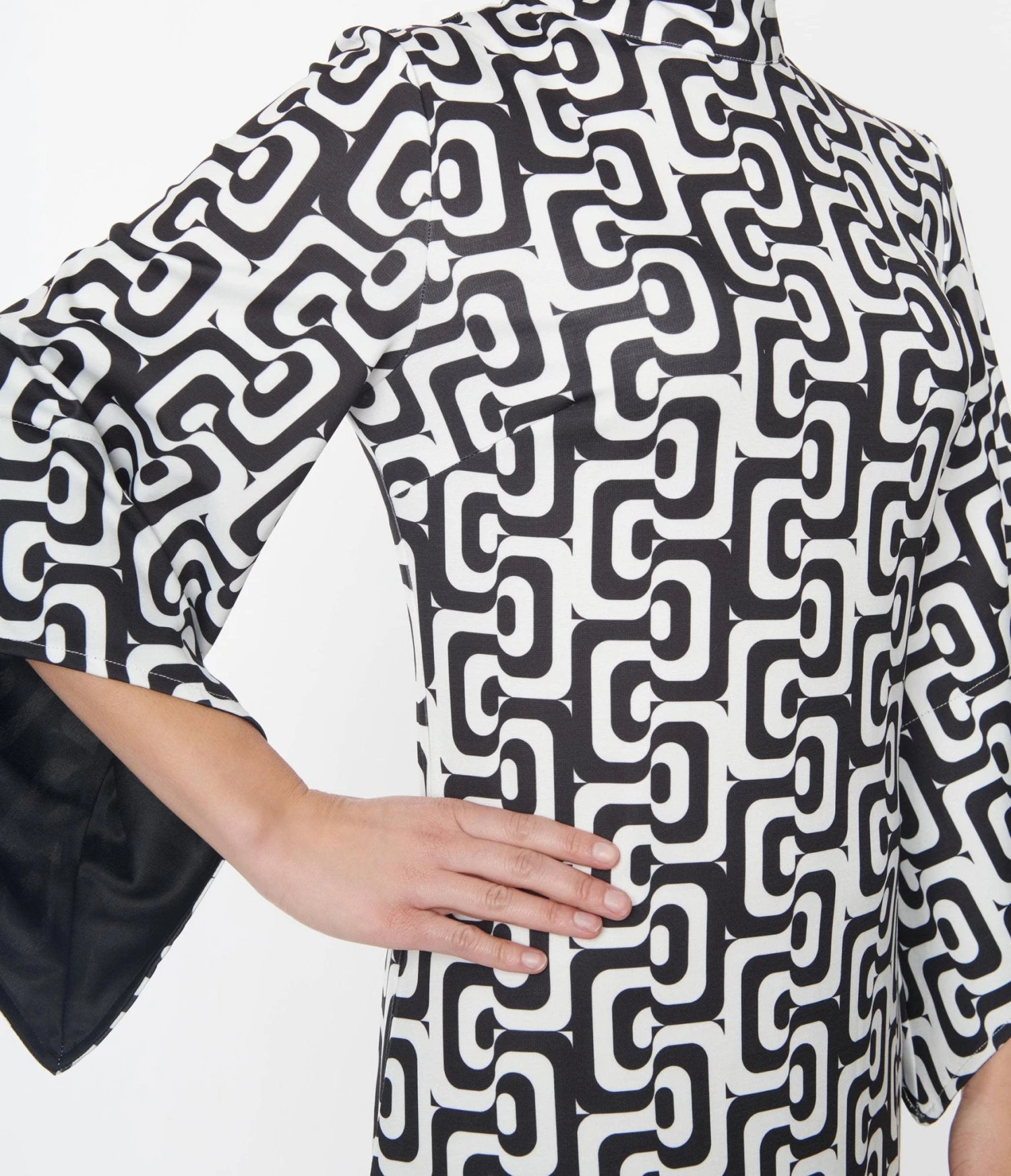 Black & White Mod About You Maxi Dress - Image 2