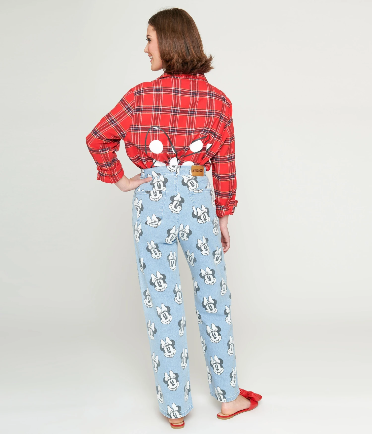 Cakeworthy Minnie Mouse Stamp Print Jeans - Image 3