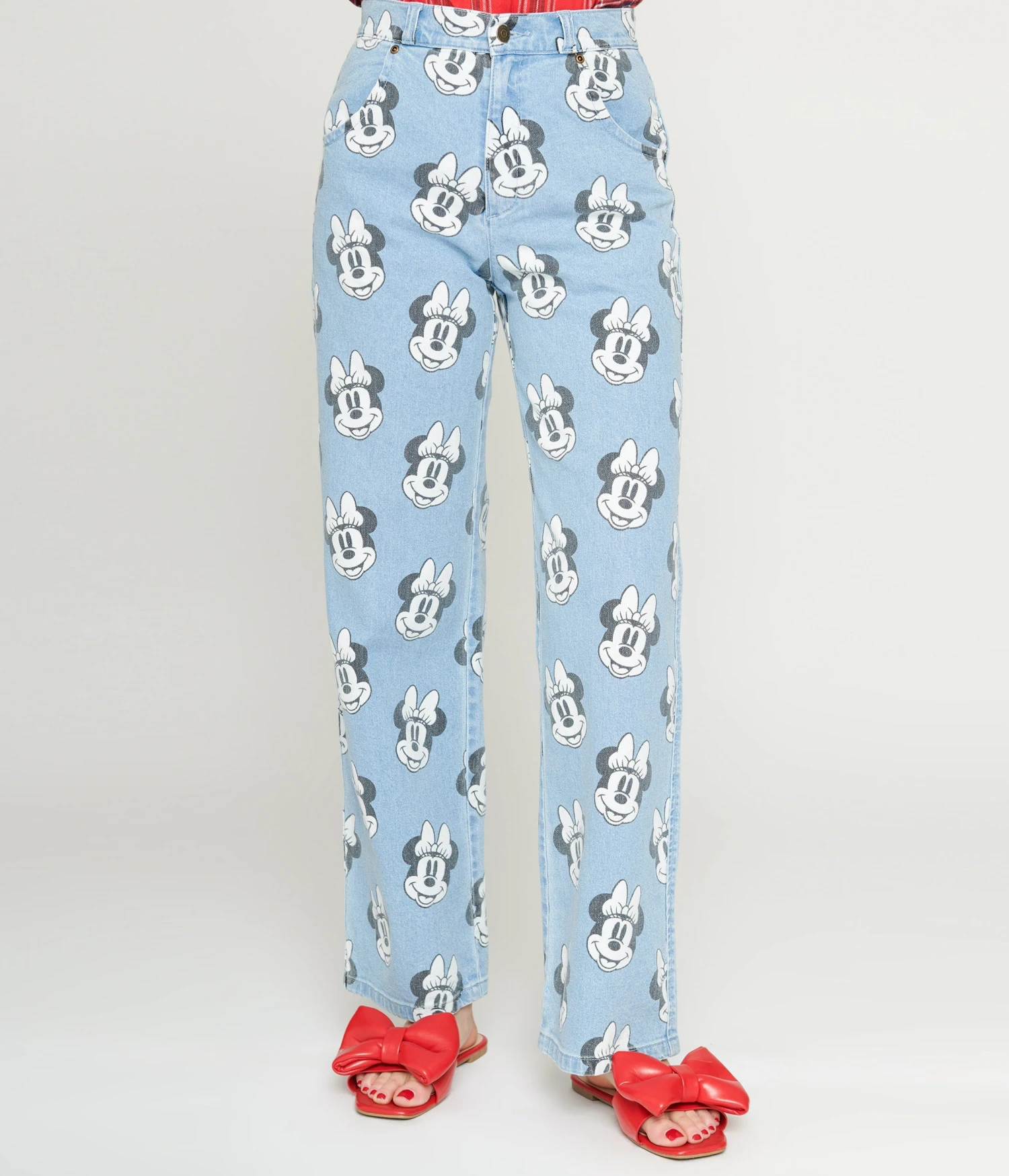 Cakeworthy Minnie Mouse Stamp Print Jeans - Image 2