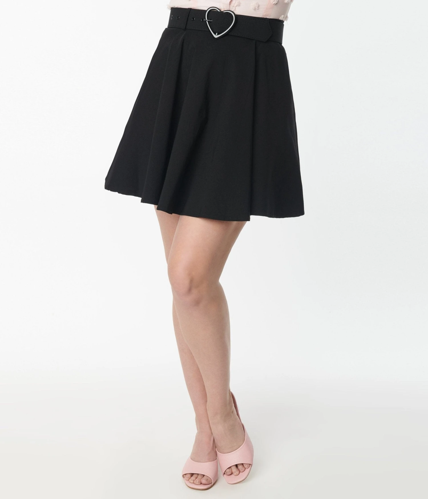 Collectif Black Adore Flare Skirt - Image 2
