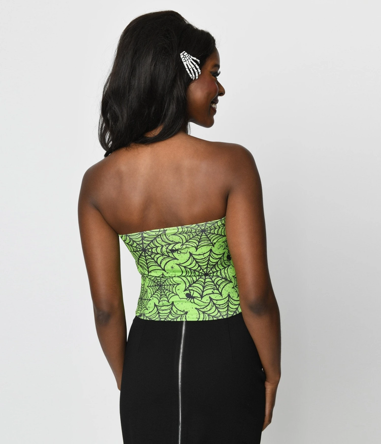 Green Black Widow Tube Top - Image 2