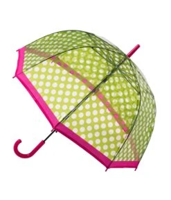 Green Polka Dot Dome Umbrella