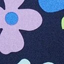 Magnolia Place Navy & Multicolor Floral Barbara Swing Dress - Image 6