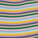 Multicolor Striped Zip Up Peace Top - Image 6