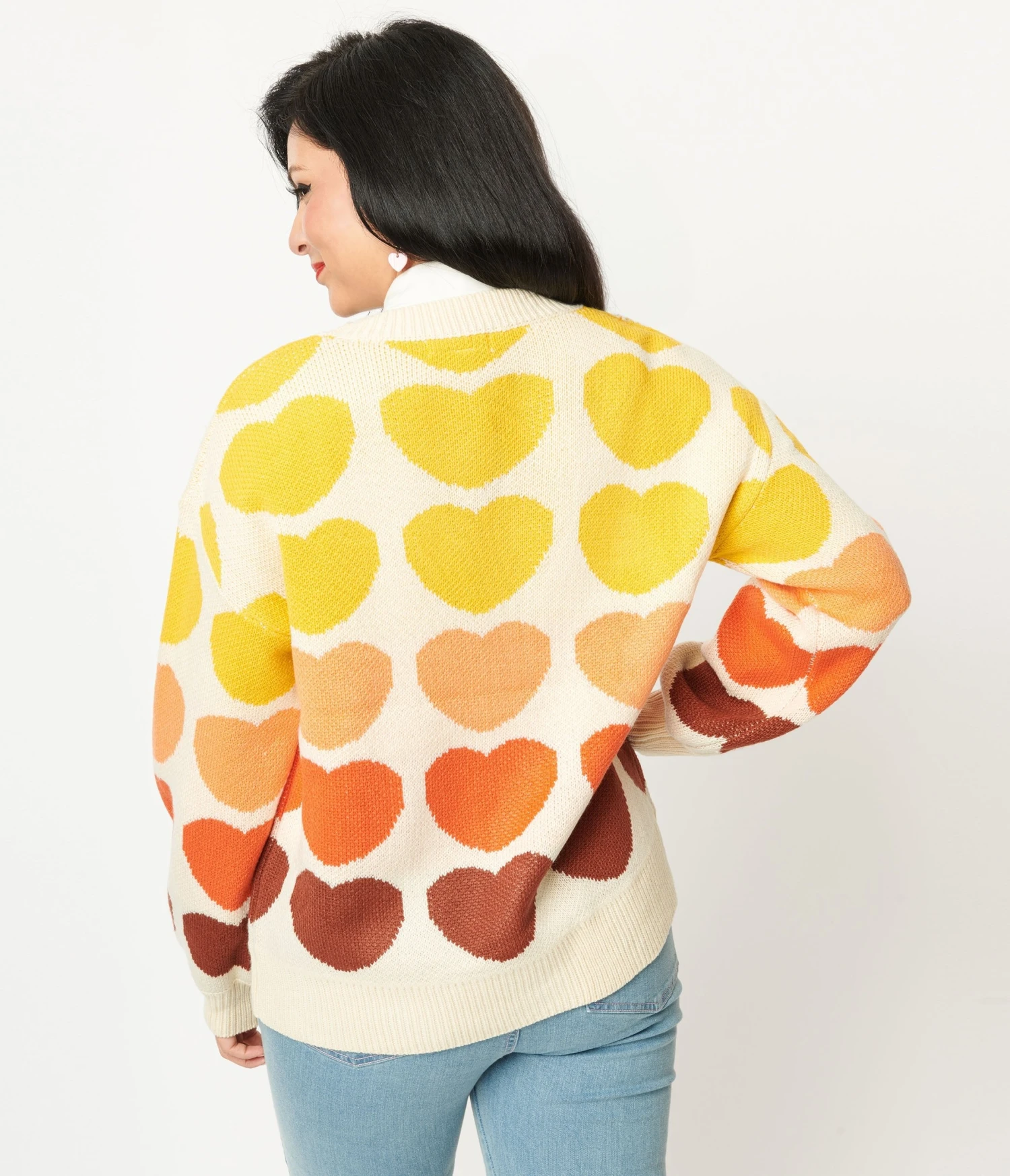 Multicolored Heart Cardigan - Image 3