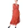 Nataya 1920s Style Paprika Flapper Dress
