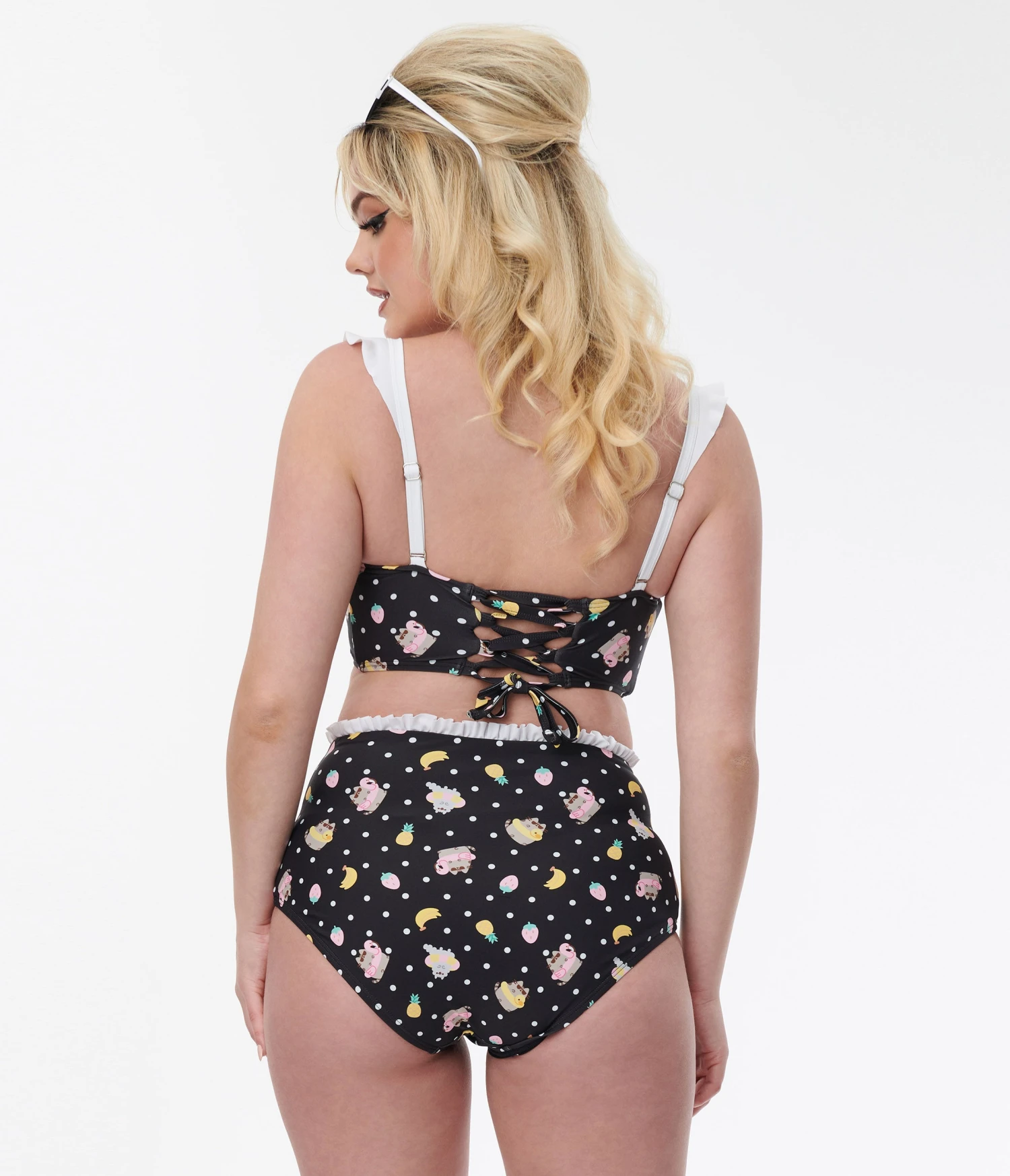 Pusheen X Unique Vintage Pool Time Cape May Swim Bottoms - Image 3