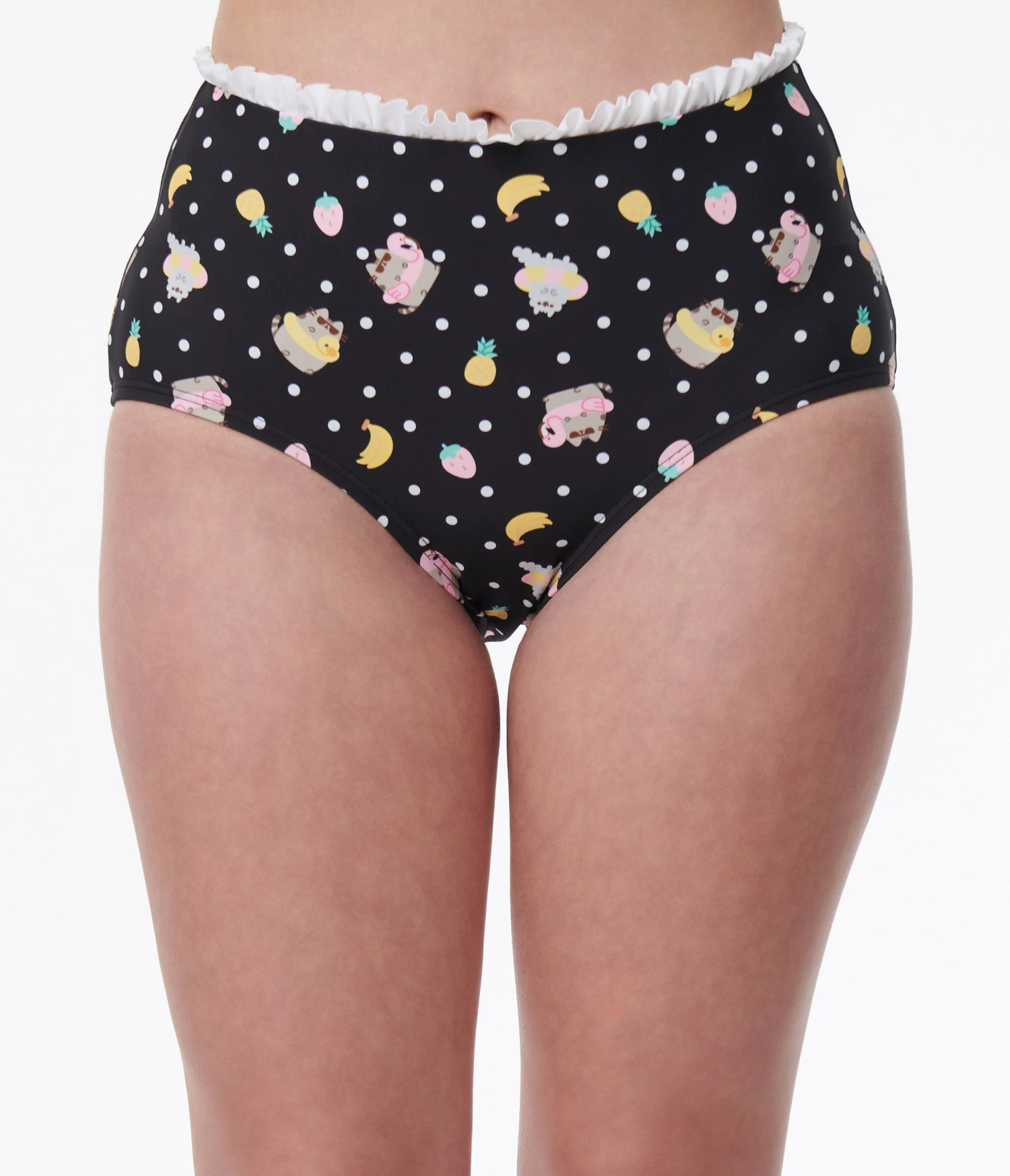 Pusheen X Unique Vintage Pool Time Cape May Swim Bottoms - Image 2