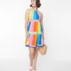 Rainbow Striped Shift Dress