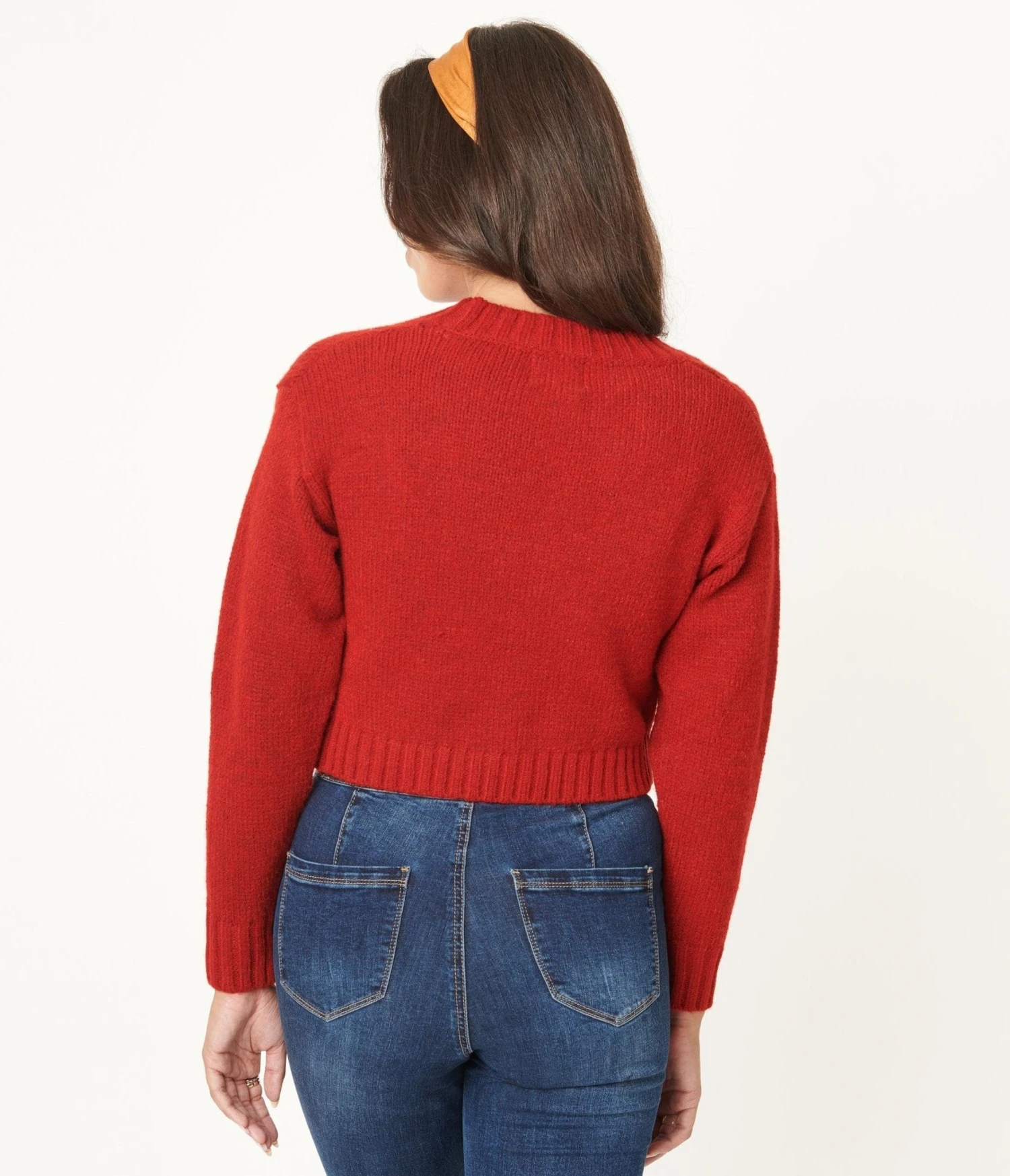Red Crop Top & Cardigan Set - Image 2