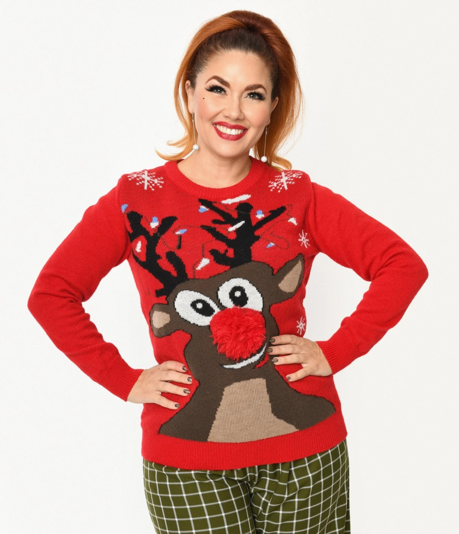 Red Rudolph Holiday Sweater - Image 2