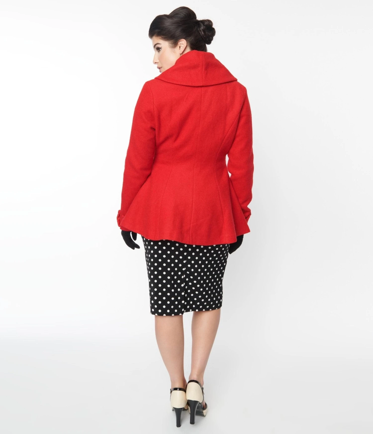 Red Skirted Blazer - Image 2