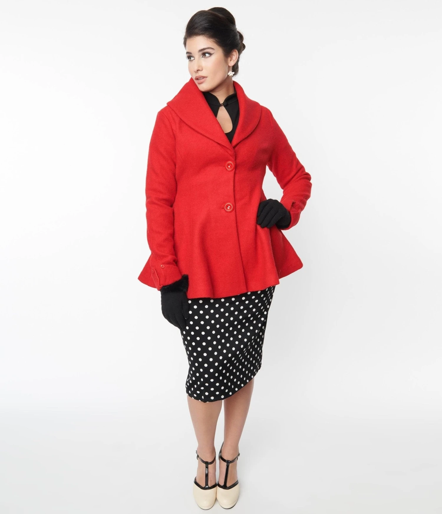 Red Skirted Blazer - Image 4