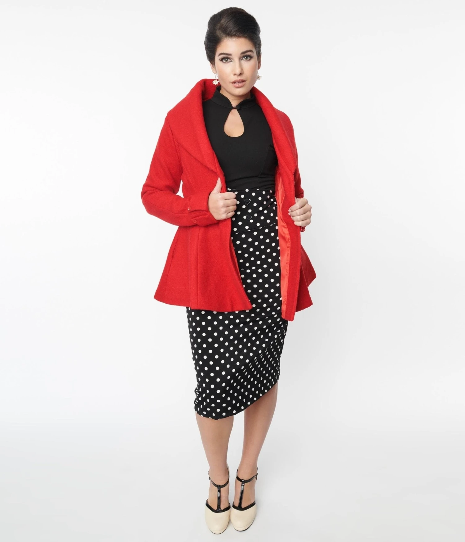 Red Skirted Blazer - Image 5