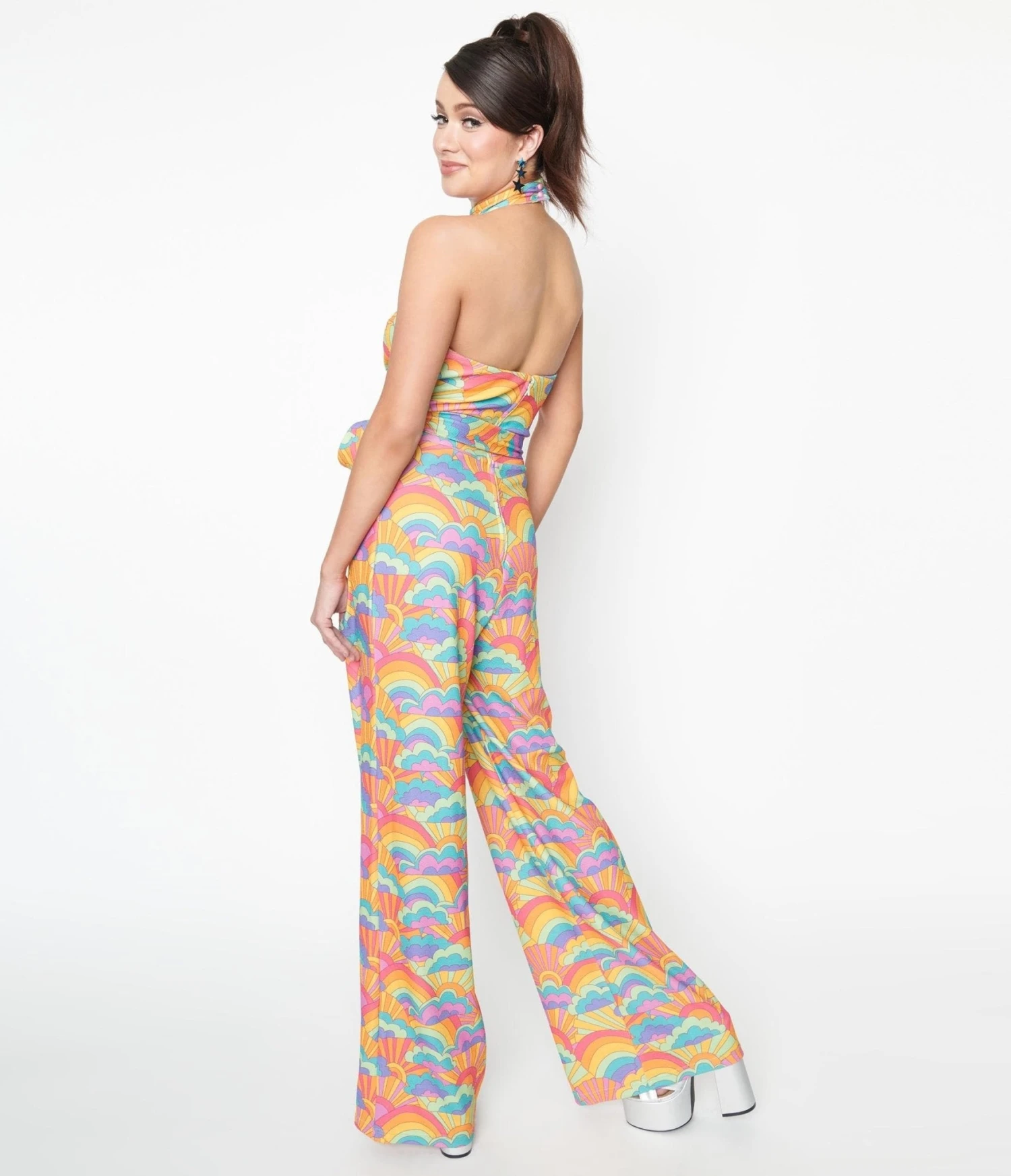 Smak Parlour Happy Groovy Rainbows Glamour Goddess Jumpsuit - Image 3
