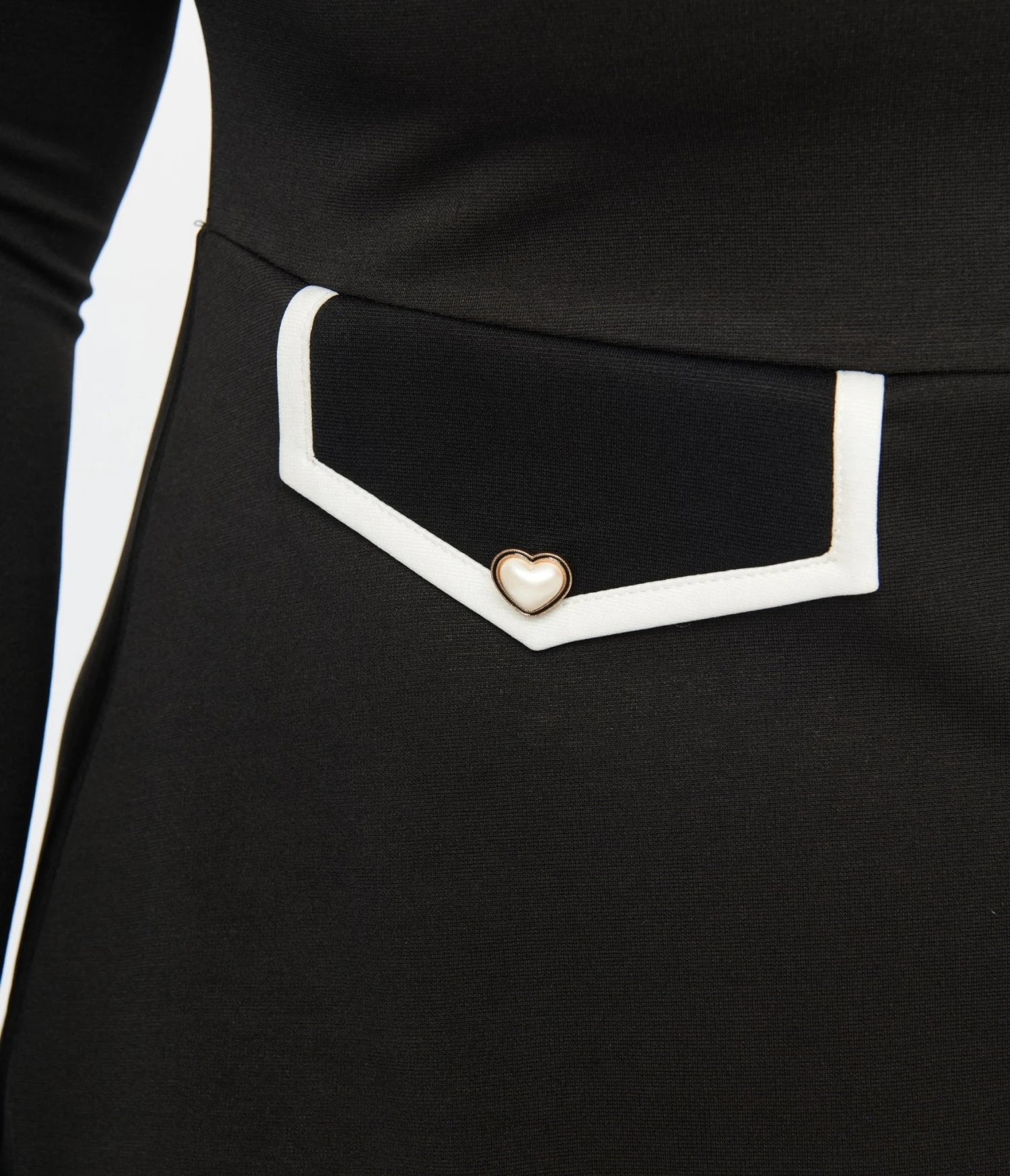 Smak Parlour Plus Size Black Mock Turtleneck Fit & Flare Dress - Image 3