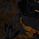 Unique Vintage 1920s Black & Gold Velvet Floral Burnout Hemingway Flapper Dress - Image 6