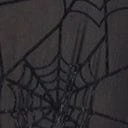 Unique Vintage Black Flocked Spiderweb Keyhole Caftan - Image 4