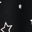 Unique Vintage Black & Foil Moons & Stars Devon Swing Dress - Image 4