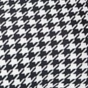 Unique Vintage Black & White Houndstooth Monroe High Waist Swim Bottom - Image 6