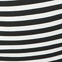 Unique Vintage Black & White Striped Halter Top - Image 6