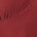 Unique Vintage Burgundy & Black Swing Dress - Image 4