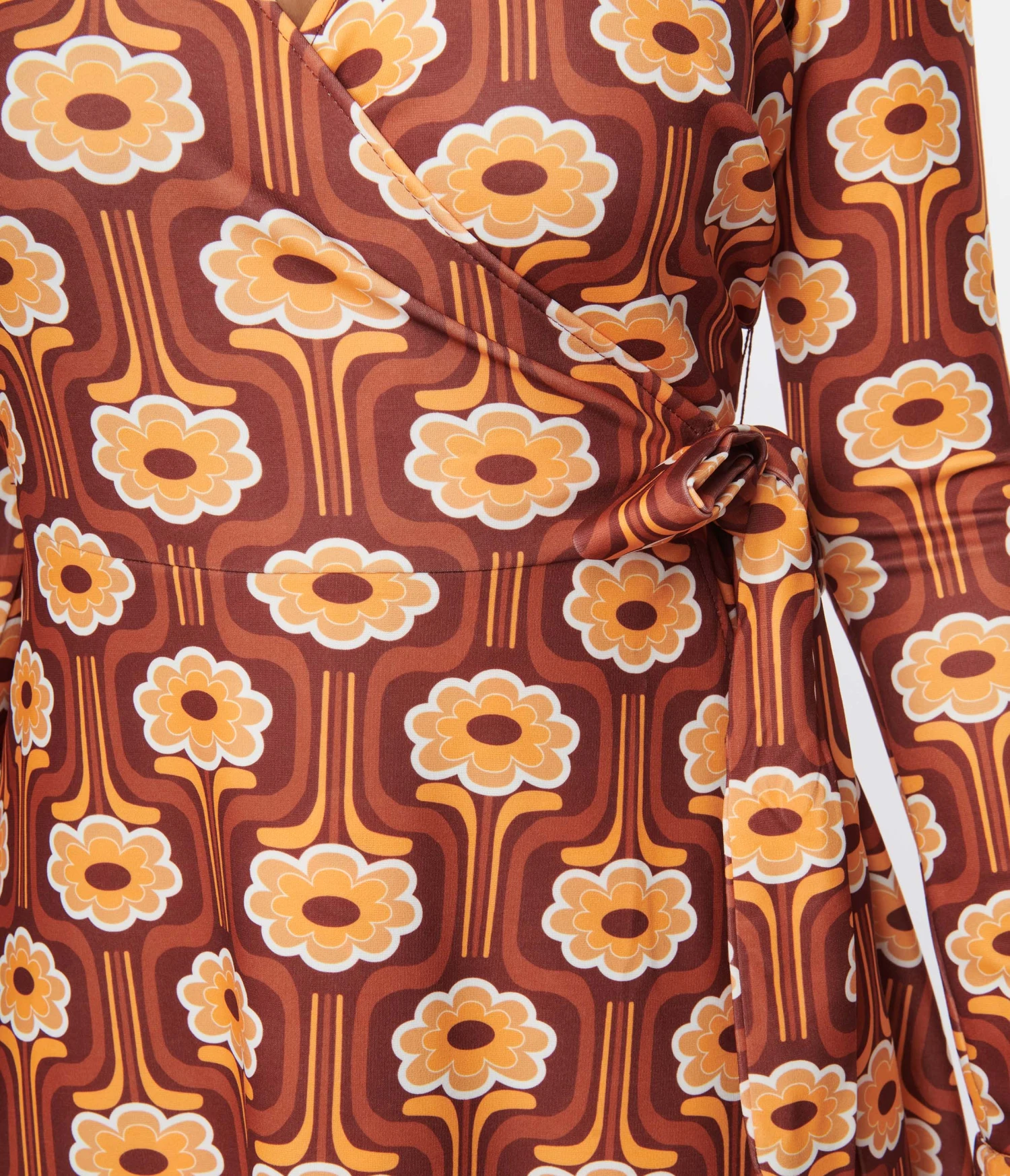 Unique Vintage Daisy Daze Wrap Dress - Image 2