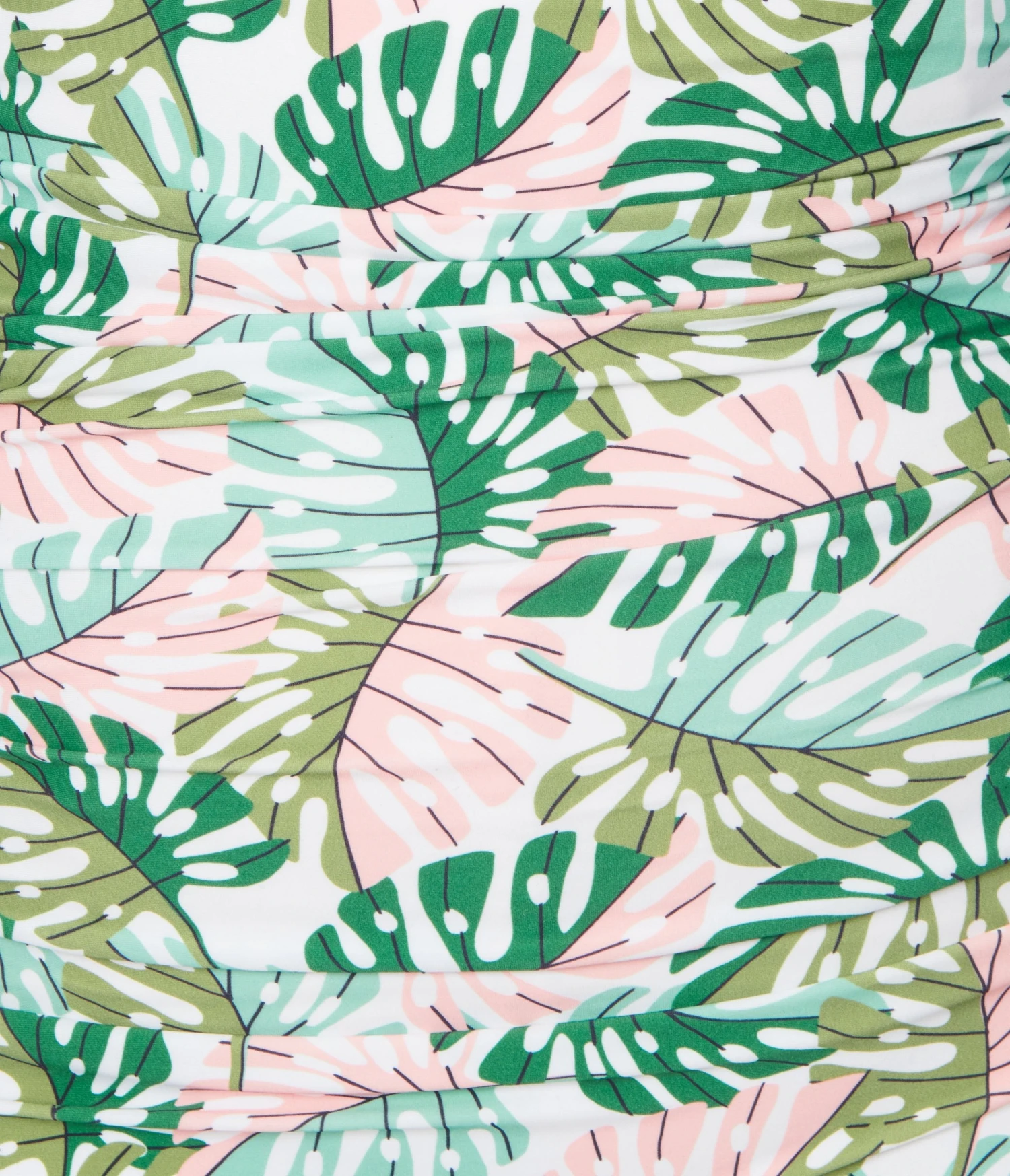 Unique Vintage Green Monstera Print Pismo Romper Swimsuit - Image 2