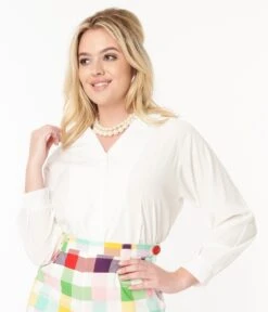 White Button Up Blouse